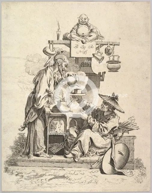 The Fire, ca. 1740. Creator: Pierre Alexandre Aveline.