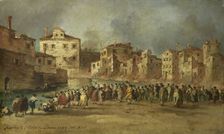 The Fire in the San Marcuola Quarter of Venice, 28 November 1789, 1789-1820. Creator: Unknown