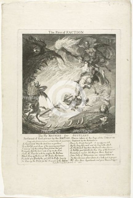 The Fire of Faction, 1762. Creator: Paul Sandby.