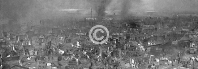 The Fire of Thessaloniki; August 20: Panoramic view taken from the Church..., 1917. Creator: Unknown.