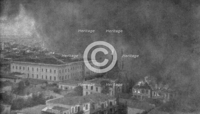 The Fire of Thessaloniki; Around the old Konak, August 18, 1917, 1917. Creator: Unknown.