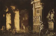 The Fire of Troy with Aeneas Carrying Anchises