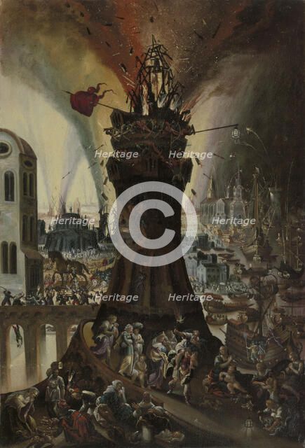 The Fire of Troy. Creator: Pieter Schoubroeck.