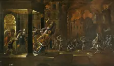 The Fire of Troy, Mid of 17th cen.. Artist: Corte, Juan de la (1585-1662)