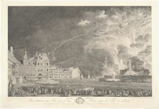 The Fireworks, January 21, 1782. Creator: Jean-Michel Moreau