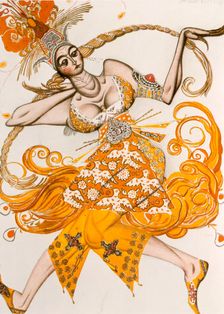 The Firebird costume for The Firebird, the ballet by lgor Stravinsky, 1910. Artist: Leon Bakst