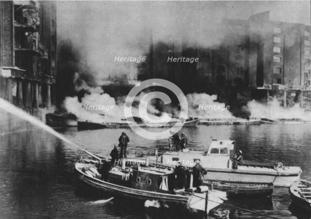 'The Firemen Were At The Forefront Of Danger', 1941 (1942). Artist: Unknown.