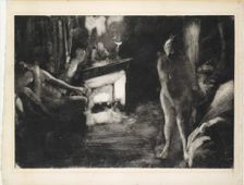 The Fireside, ca. 1876-77. Creator: Edgar Degas