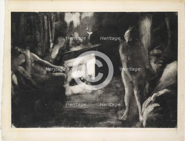 The Fireside, ca. 1876-77. Creator: Edgar Degas.