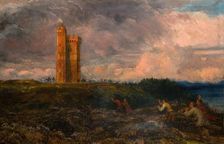 The Firing Of The Beacon (1868-1870). Creator: Richard Redgrave