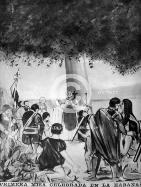 The First Mass, (1519), 1910s. Artist: Unknown