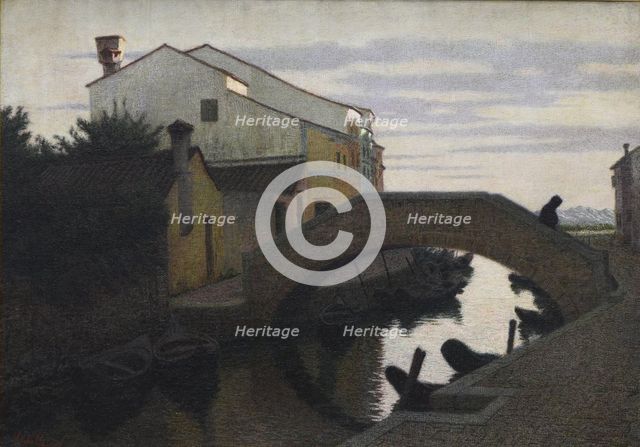 The first mass in Burano, 1910. Creator: Morbelli, Angelo (1853-1919).