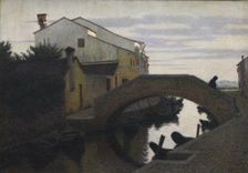 The first mass in Burano, 1910. Creator: Morbelli, Angelo (1853-1919)