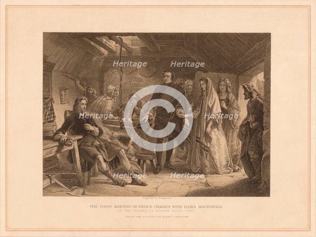 'The First Meeting of Prince Charles with Flora Macdonald', 1747 (1878). Artist: Robert Anderson.
