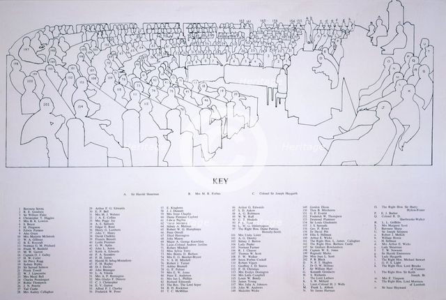 The first meeting of the Greater London Council in the County Hall, London, 1964. Artist: Alfred Reginald Thomson