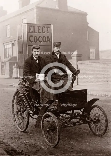 The first motor-car in York, Yorkshire,  1897. Artist: Unknown