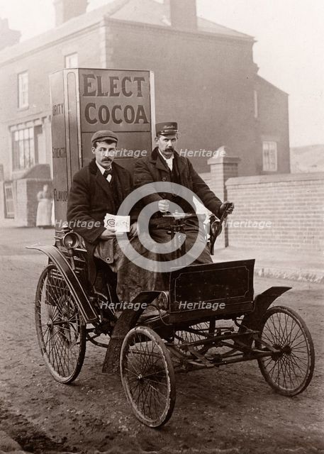 The first motor-car in York, Yorkshire,  1897. Artist: Unknown