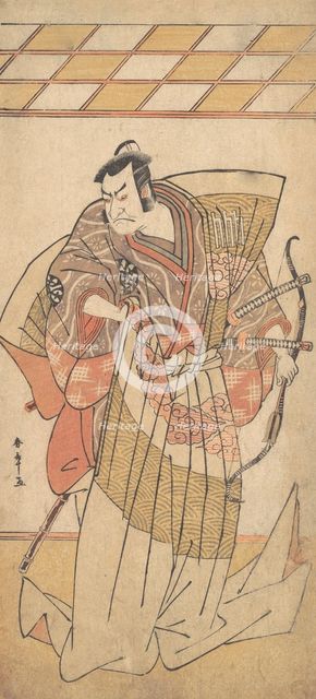 The First Nakamura Nakazo as a Man of High Rank Attired in Naga-Bakama, ca. 1781. Creator: Shunsho.