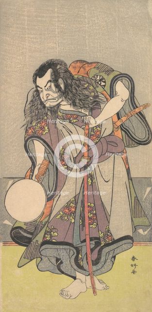 The First Nakamura Nakazo as a Samurai, ca. 1780. Creator: Katsukawa Shunko.