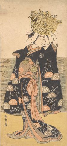 The First Nakamura Nakazo in the Role of the Ghost of Shiragiku, ca. 1778. Creator: Shunsho