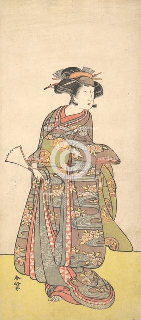 The First Nakamura Tomijuro as a Woman, probably 1777. Creator: Katsukawa Shunko.