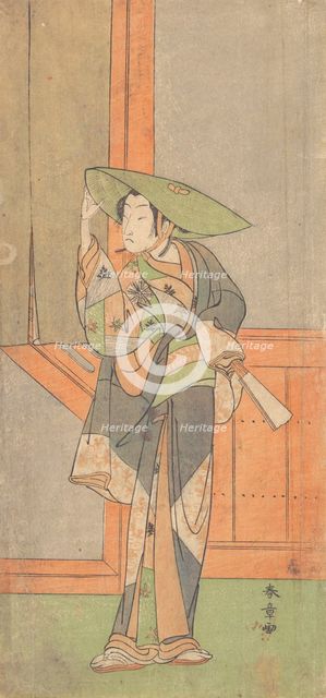 The First Nakamura Tomijuro in the Role of Izaemon, 2nd month, 1771. Creator: Shunsho.