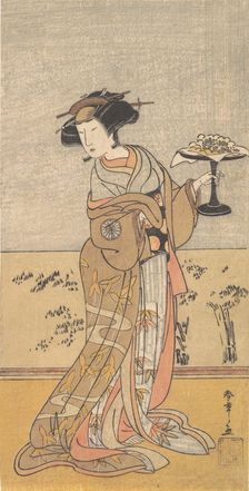 The First Nakamura Tomijuro in the Role of Shigenoi, 10th month, 1777. Creator: Shunsho