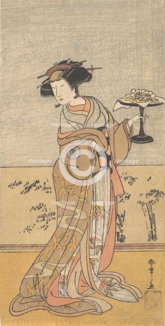 The First Nakamura Tomijuro in the Role of Shigenoi, 10th month, 1777. Creator: Shunsho.