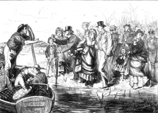 The First of April: a sketch at the Boat-Race, 1871. Creator: Unknown