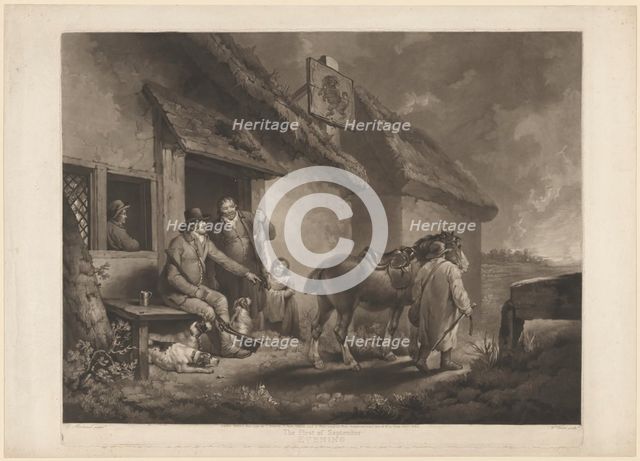 The First of September, Evening, published 1794. Creator: William Ward.