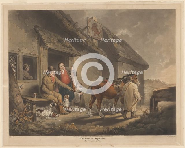 The First of September, Evening, published 1796. Creator: William Ward.