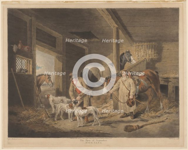 The First of September, Morning, published 1796. Creator: William Ward.
