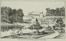 The First of the Triple Lakes in the Park at Alexandra Palace, 19th century. Creator: Unknown