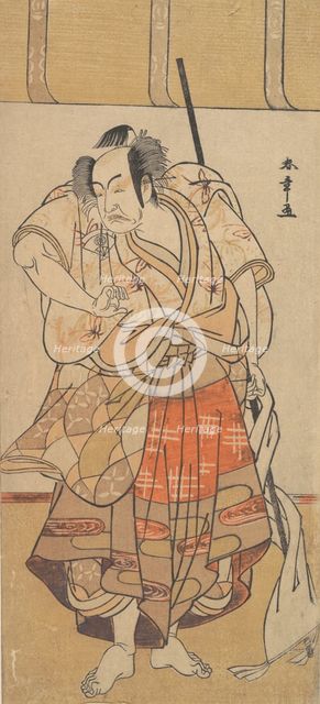 The First Onoe Kikugoro as an Angry Man, ca. 1772. Creator: Shunsho.