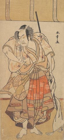 The First Onoe Kikugoro as an Angry Man, ca. 1772. Creator: Shunsho