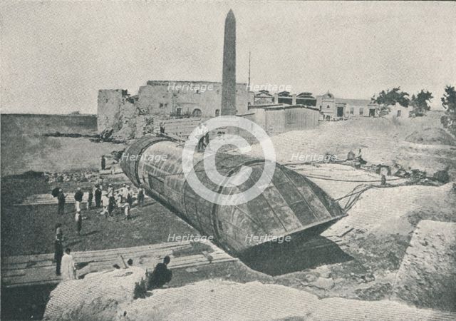 'The First Attempt at Launching', 1877, (1910). Creator: Unknown.