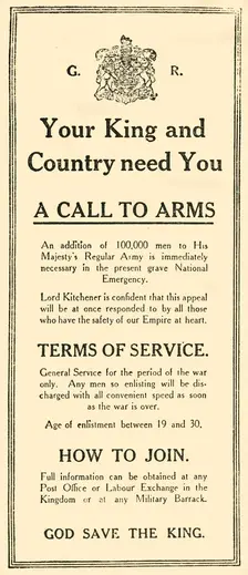 The First Advertisement c1914, (1919). Creator: Unknown