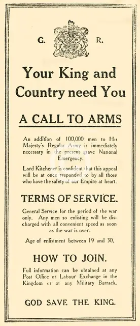 'The First Advertisement', c1914, (1919). Creator: Unknown.