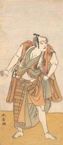 The First Bando Mitsugoro as an Unarmed Man, 1774 or 1775. Creator: Shunsho