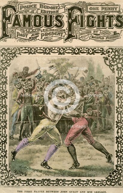 'The first battle between John Gully and Bob Gregson', 1807 (late 19th or early 20th century.Artist: Pugnis