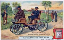 The First Benzine Automobile, 1875, (c1900)