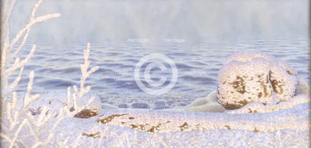 The First Breath of Cold on the Water, 1895. Creator: Gustaf Fjaestad.