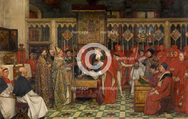 The First Chapter of the Order of the Golden Fleece, 1893-1900. Creator: Albrecht De Vriendt.