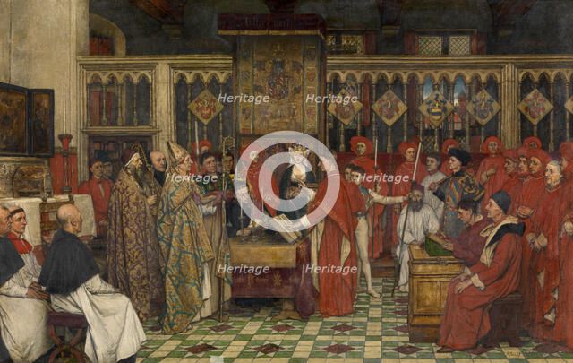 The First Chapter of the Order of the Golden Fleece, 1893-1900. Creator: Albrecht De Vriendt.