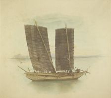 The First Corean Junk Bringing Dispatches, May 30, 1871. Creator: Felice Beato
