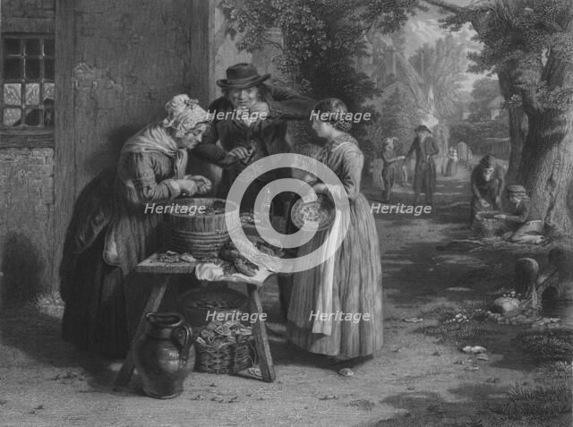 'The First Day of Oysters', 1863. Artist: William Greatbach.