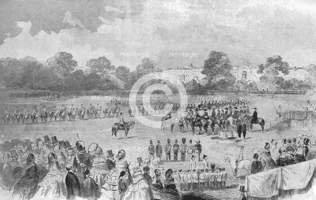 'The First Distribution of the Victoria Cross by Queen Victoria, Hyde Park, June 26, 1857', (1901).  Creator: Unknown.