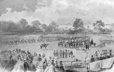 The First Distribution of the Victoria Cross by Queen Victoria, Hyde Park, June 26, 1857 (1901). Creator: Unknown