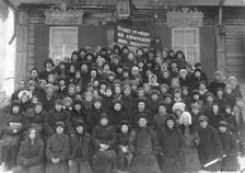 The first district conference of young pioneers, 1880. Creator: GP Putintsev