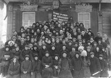 The first district conference of young pioneers, 1880. Creator: GP Putintsev